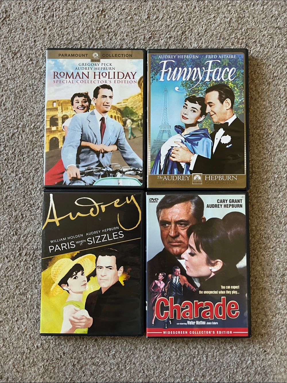 Audrey Hepburn DVD Collection - Set of x4 Classic Movies